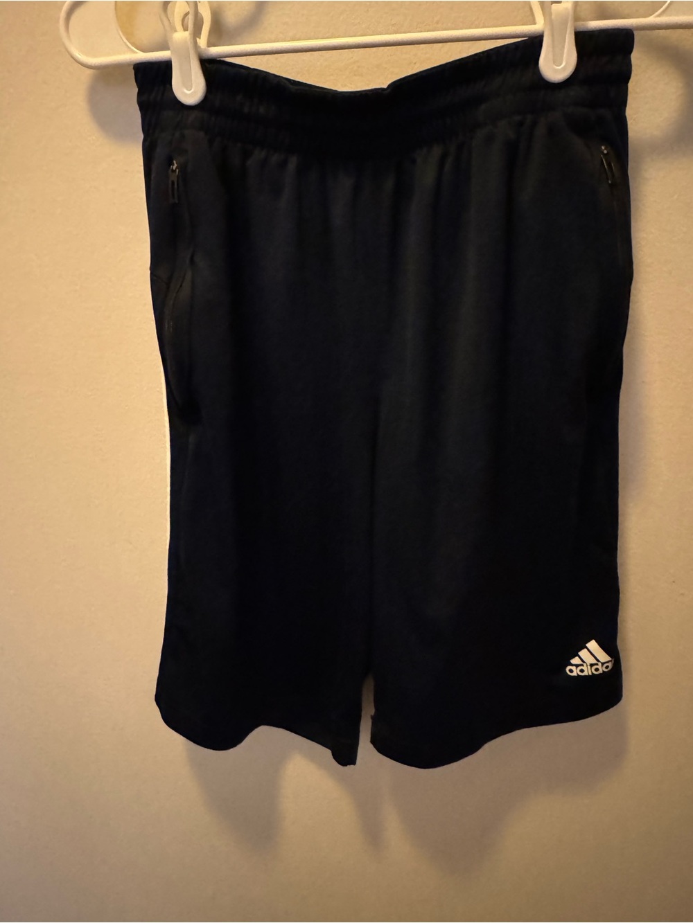 adidas Black Men's Athletic Training Shorts with Zip Pockets